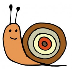 autocollants escargot dessin chambre enfant