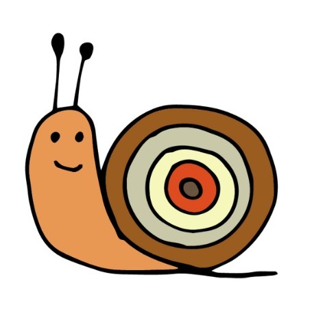 autocollants escargot dessin chambre enfant