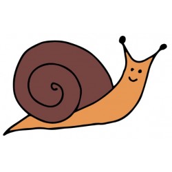 autocollants escargot dessin geant