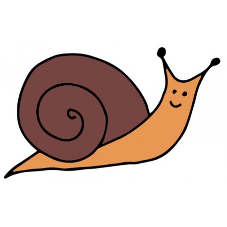 autocollants escargot dessin geant