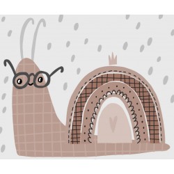 autocollants escargot lunettes