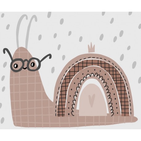 autocollants escargot lunettes