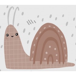 autocollants escargot pluie chambre