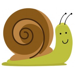 autocollants escargot rigolo pas cher