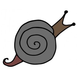 stickers escargot dessin chambre