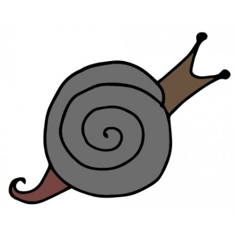stickers escargot dessin chambre