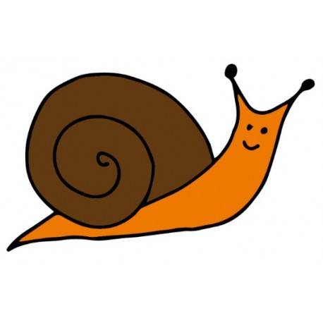 stickers escargot dessin deco