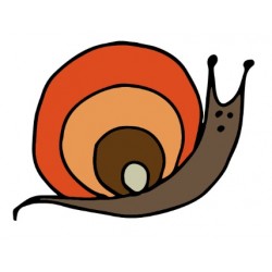 stickers escargot dessin enfant