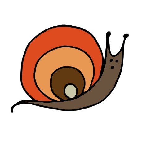 stickers escargot dessin enfant