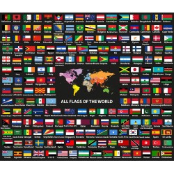 stickers drapeaux du monde