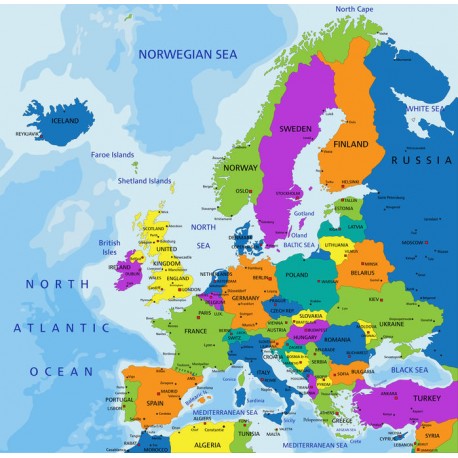 autocollants mural europe design