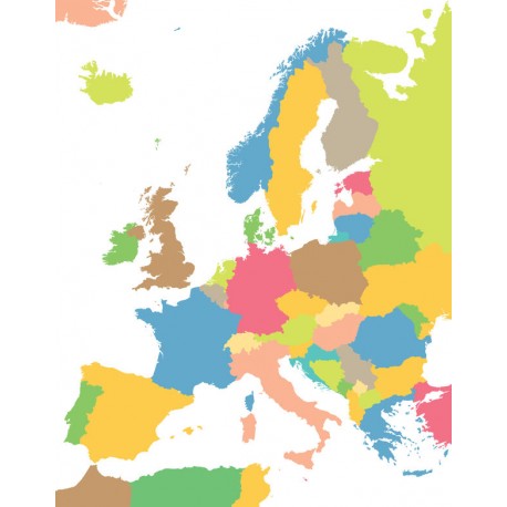 autocollants mural europe pas cher