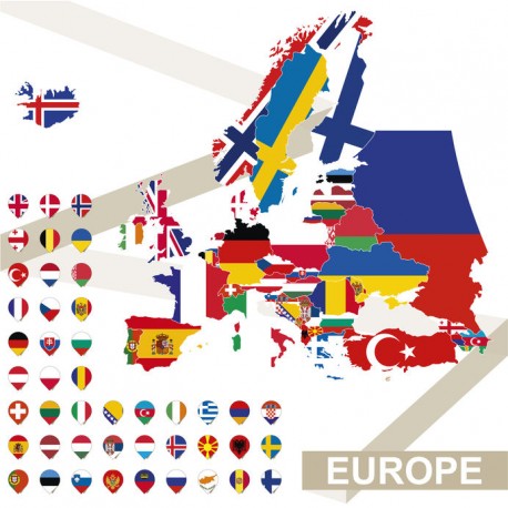 autocollants muraux europe