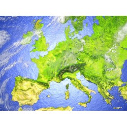 sticker mural europe carte deco