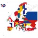 sticker muraux europe carte pays