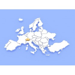 stickers mural planisfere blanc