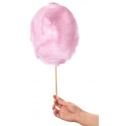 autocollant barbe a papa rose