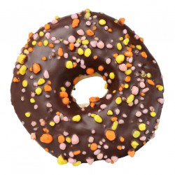 autocollant donut chocolat