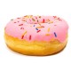 autocollant donut fraise