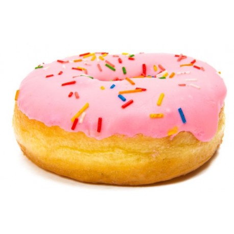 autocollant donut fraise