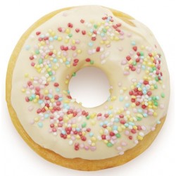 autocollant donut vanille