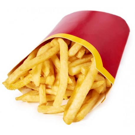 autocollant frite fast food