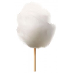 stickers barbe a papa blanche