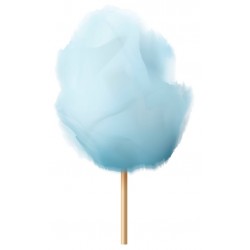 stickers barbe a papa bleue