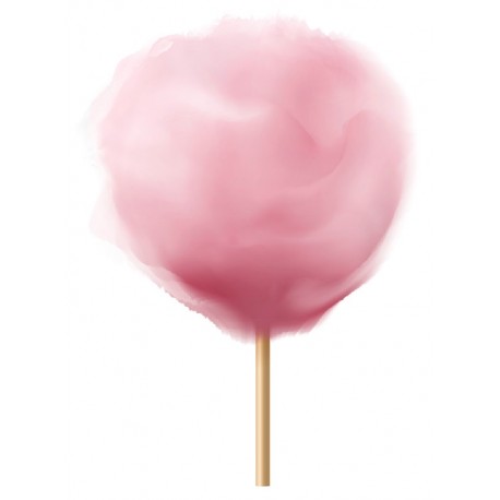 stickers barbe a papa rose