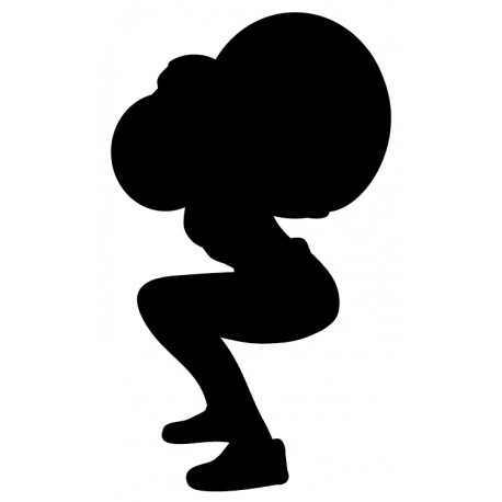 autocollant mural musculation sport