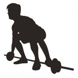 autocollant mural sport musculation