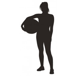 autocollant mural sport silhouette