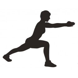 autocollant mural sport yoga