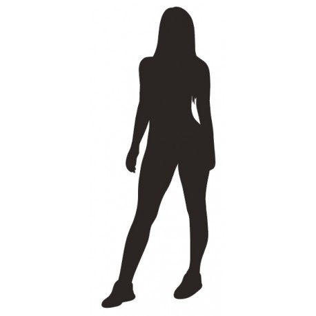 autocollant muraux sport femme silhouette