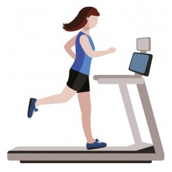 autocollants mural sport tapis de course