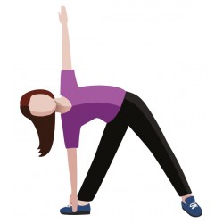 autocollants muraux sport etirements