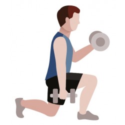 autocollants muraux sport halteres