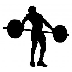 sticker mural sport muscu