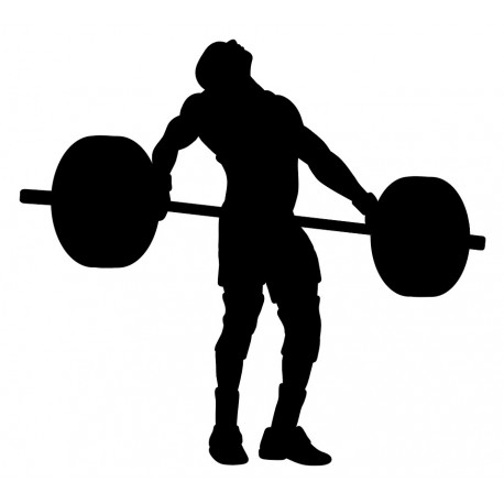 sticker mural sport muscu