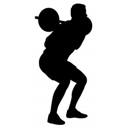 stickers mural sport squat