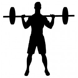 stickers muraux sport haltere