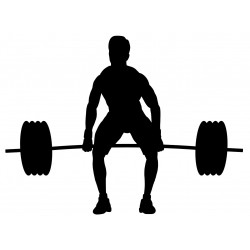 stickers muraux sport halterophilie