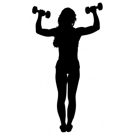 stickers muraux sport muscu