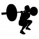 stickers muraux sport squat