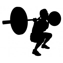 stickers muraux sport squat