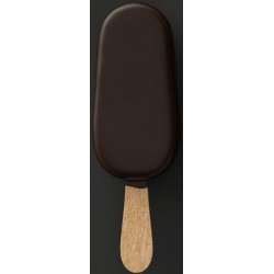 stickers glace chocolat noir batonnet
