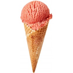 stickers glace cornet rouge