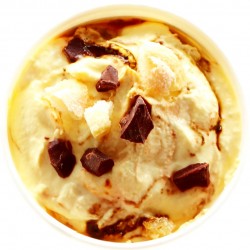 sticker glace vanille chocolat pot