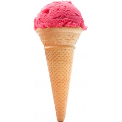 autocollants glace fraise