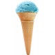 autocollants glace bleue cornet